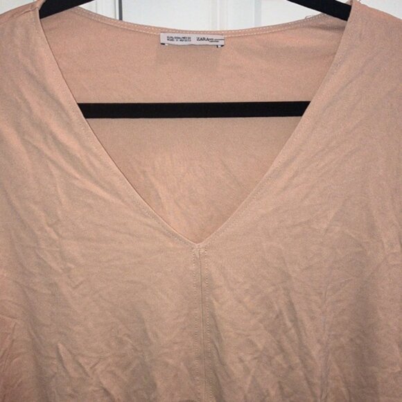Zara nude beige oversized top - Picture 5 of 7